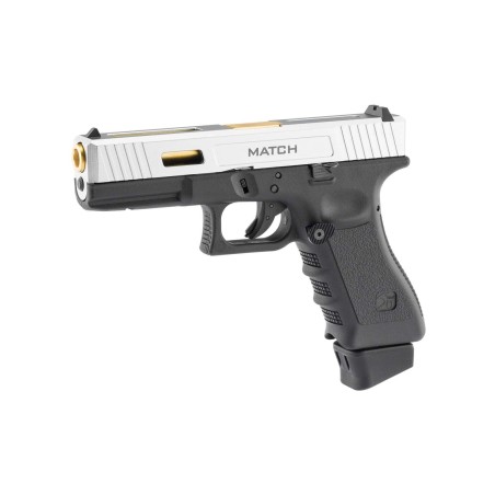 STARK ARMS S17 MATCH GBB CO2 PISTOL SILVER SLIDE