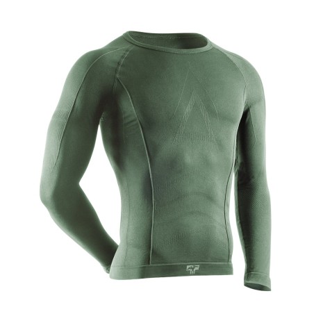 Tervel - Camiseta COMFORTLINE Manga Larga Verde Oliva