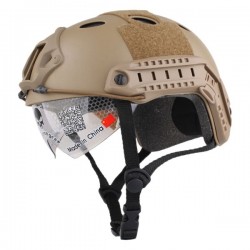 Emerson Gear FAST Helmet/Protective Goggle PJ Type Tan