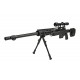 Well MB4411D Sniper Rifle Visor + Bípode Negro