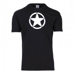 Camiseta Negra Estrella Blanca
