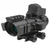 Theta Optics Rhino 4X32 Scope + Micro Red Dot Sight