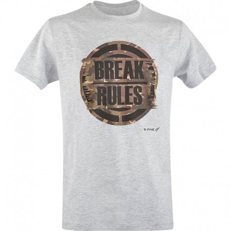 D.Five T-Shirt Break Rules Heather Grey