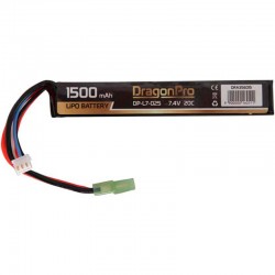 Dragonpro 7.4V 1500mAh 20C LiPO 128x21x12.5mm