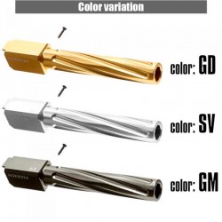 Nine Ball Cañón Externo Estriado TM G17 Gen.4 GD