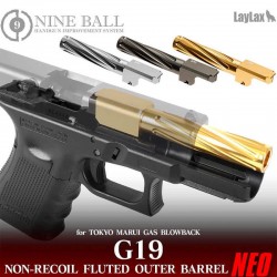 Nine Ball Cañón Externo Estriado TM G19 Gen.3 GD