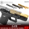 Nine Ball Cañón Externo Estriado TM G19 Gen.3 GD