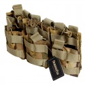 DragonPro Double Layer Triple 5.56 Mag Pouch MC