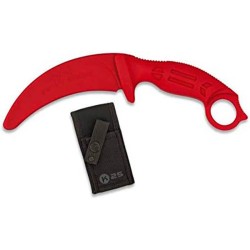 K25 Cuchillo Entrenamiento Karambit Rojo