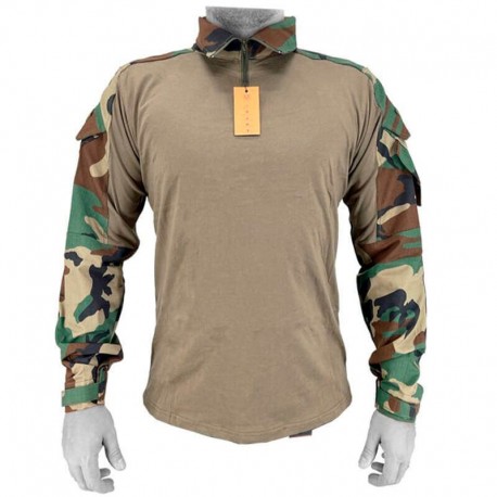 Conquer DLX Tactical T-shirt Woodland