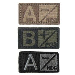 229B-003 Bloodtype Patch B- Coyote Tan