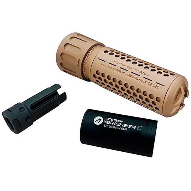 Acetech Silenciador Trazador Predator MKII Tan