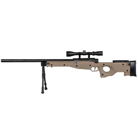 Fusil Sniper Specna Arms SA-S11 EDGE L96 Tan con Visor y Bípode | Alta Precisión 560 FPS