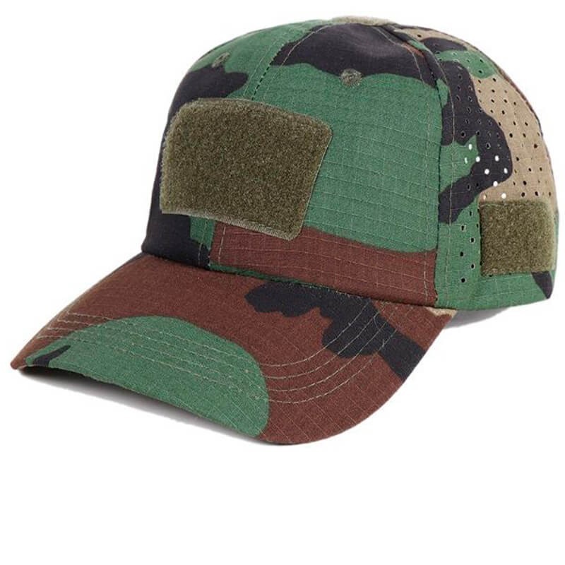 Gorra Béisbol 2025 Woodland – Táctica negra con velcro Gorra Béisbol 2025 Woodland – Táctica negra con velcro