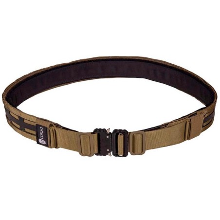 Ceñidor Corso Hook MOLLE MK3 Coyote - Cinturón táctico doble con hebilla Cobra