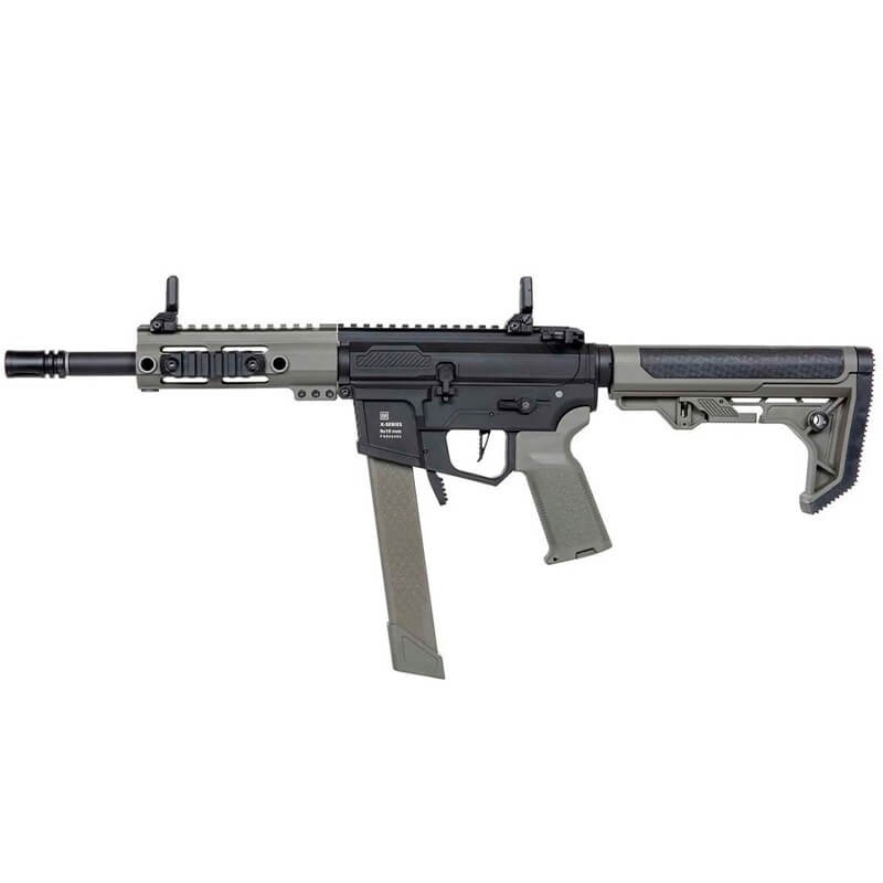 Fusil Specna Arms SA‑FX01 FLEX™ HAL ETU ASG Negro/Verde – Réplica Airsoft Fiable Fusil Specna Arms SA‑FX01 FLEX™ HAL ETU ASG Negro/Verde – Réplica Airsoft Fiable