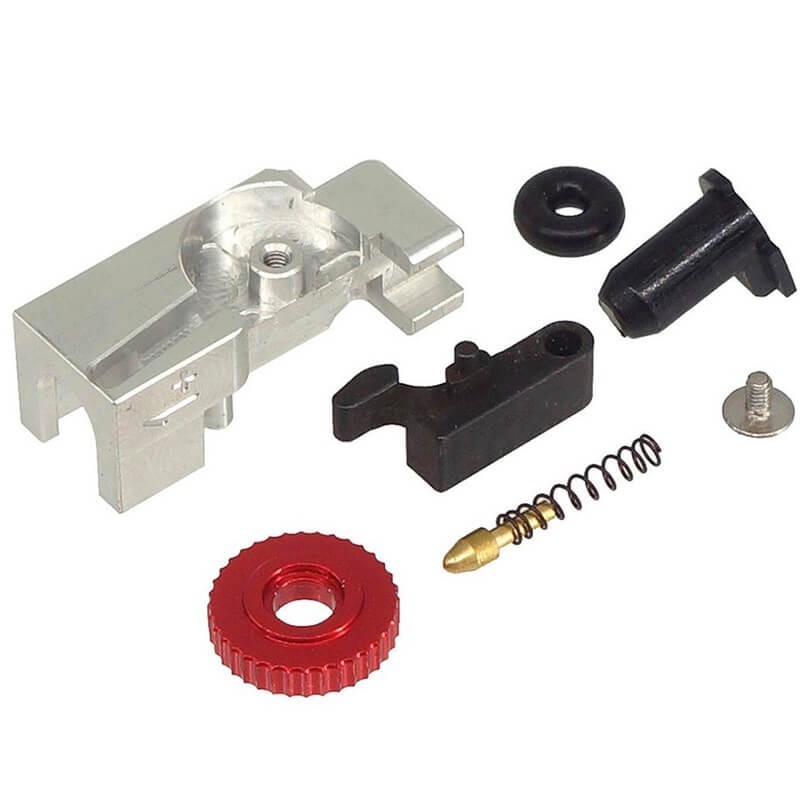 Guns Modify CNC Complete Hop Up Adjuster Set Plata para Tokyo Marui MWS. Guns Modify CNC Complete Hop Up Adjuster Set Plata para Tokyo Marui MWS.