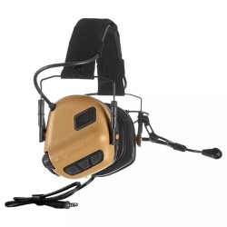 Earmor M32 PLUS MOD4 Coyote Brown – Auriculares Tácticos con Reducción Activa