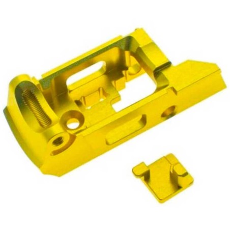 COWCOW AAP01 Aluminum Enhanced Trigger Housing Gold | Upgrade Airsoft