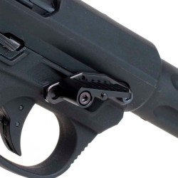 Thumb Stopper negro CNC para AAP-01 – Control refinado y estilo