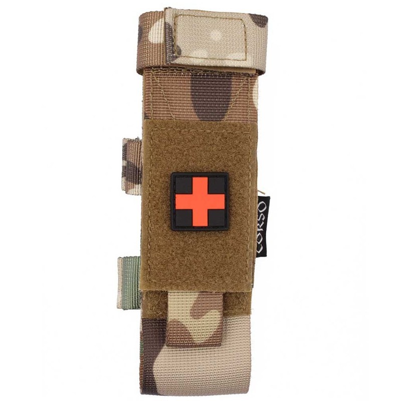 Funda Torniquete/Tijera Corso MOLLE Multicam – Pouch Médico Táctico Airsoft Funda Torniquete/Tijera Corso MOLLE Multicam – Pouch Médico Táctico Airsoft