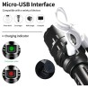 Linterna LED XML-L2 + Pulsador – Linterna táctica recargable USB