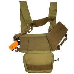 CONQUER Core Chest Rig TAN – Chaleco táctico ligero para airsoft.