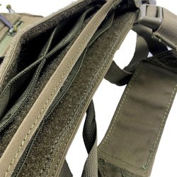 CONQUER Core Chest Rig RG – Chaleco táctico Ranger Green para airsoft.