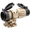 Magnifier 3X 35 mm Modelo 301 Tan – Visor abatible para Red Dot Magnifier 3X 35 mm Modelo 301 Tan – Visor abatible para Red Dot