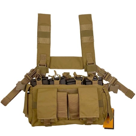 Micro Chest Rig Conquer Coyote Brown – Rig compacto y modular