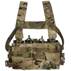 Conquer Micro Chest Rig Multicam – rig compacto modular en camuflaje Multicam.