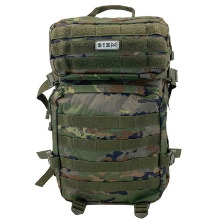 SIXMM Mochila 45L Spanish Woodland – Mochila táctica camuflaje bosque para airsoft