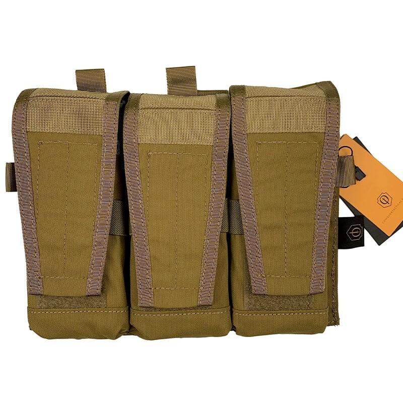 Conquer CVS Triple Rifle Mag Pouch Coyote Brown – Portacargadores triple rifle Conquer CVS Triple Rifle Mag Pouch Coyote Brown – Portacargadores triple rifle