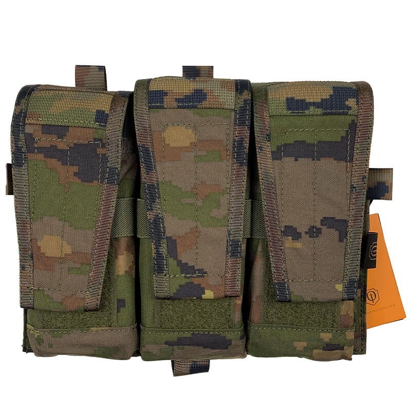 Conquer CVS Triple Rifle Mag Pouch – Portacargadores Spanish Woodland. Conquer CVS Triple Rifle Mag Pouch – Portacargadores Spanish Woodland.
