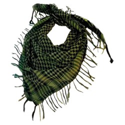 Pañuelo Palestino Shemagh Táctico Militar DragonPro 106x106 cm Arena/Negro – 100% Algodón.