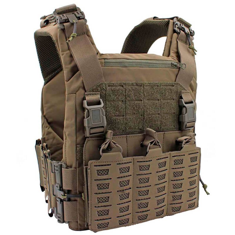 Chaleco Corso Drake MK5 Ranger Green – Chaleco táctico Cordura 1000D con sistema Molle corte láser.