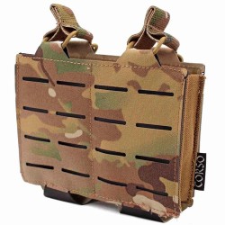 Pouch Corso Cargador G36 Doble Dagger Laser Multicam | Porta-cargadores MOLLE.