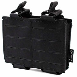 Pouch Corso Cargador G36 Doble Dagger Laser Negro | Porta-cargadores MOLLE.