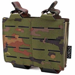 Pouch Corso Cargador G36 Doble Dagger Laser Pixelado Boscoso | Porta-cargadores MOLLE.