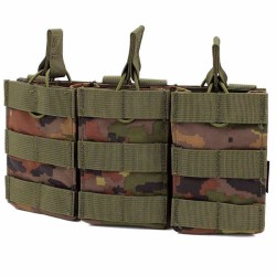 Pouch Corso Cargador G36 Triple Dagger MOLLE Pixelado Boscoso | Porta-cargadores 3x G36.