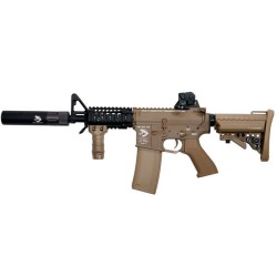 AEG Rapid Fire II Dark Earth G&P – Réplica M4 AEG 300 FPS en ABS y metal.