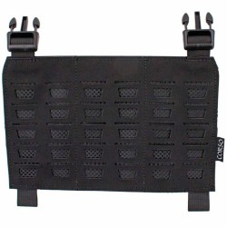 Front Panel Corso Dagger Buckle Negro – Panel táctico MOLLE de corte láser.