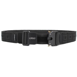 Ceñidor Corso Hook Laser MK4 Negro – Cinturón táctico MOLLE de alta resistencia.