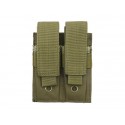 Porta Cargador Doble Pistola Verde OD